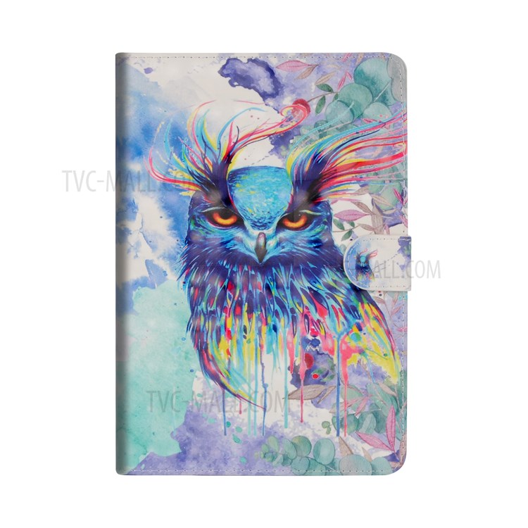 Light Spot Decor Pattern Printing Leather Tablet Case for iPad Pro 11-inch (2020)/(2018) - Color Owl-2