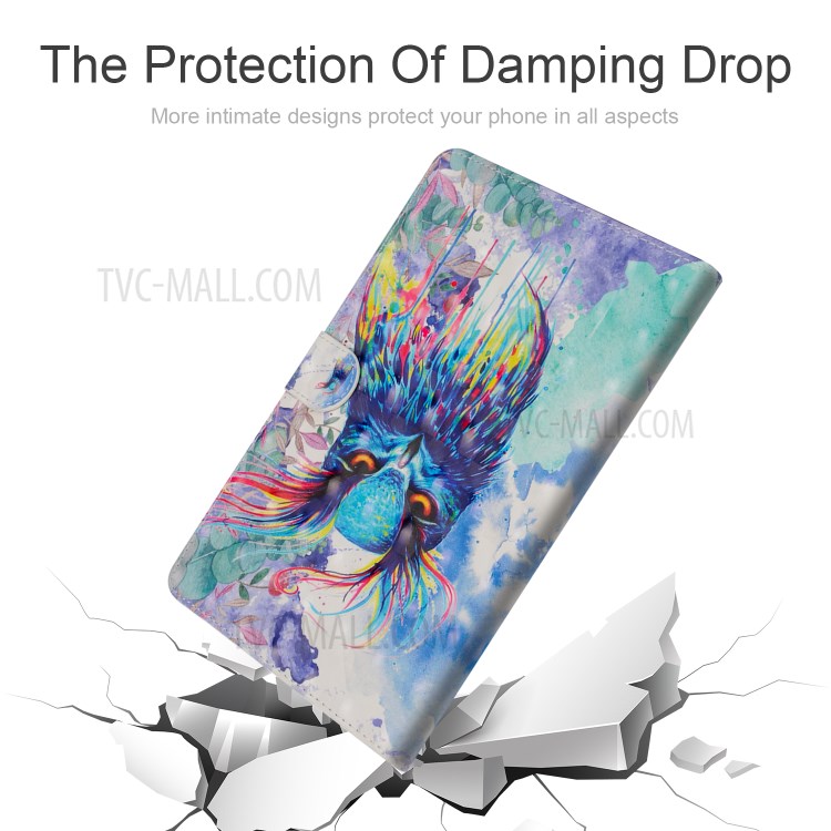 Light Spot Decor Pattern Printing Leather Tablet Case for iPad Pro 11-inch (2020)/(2018) - Color Owl-5
