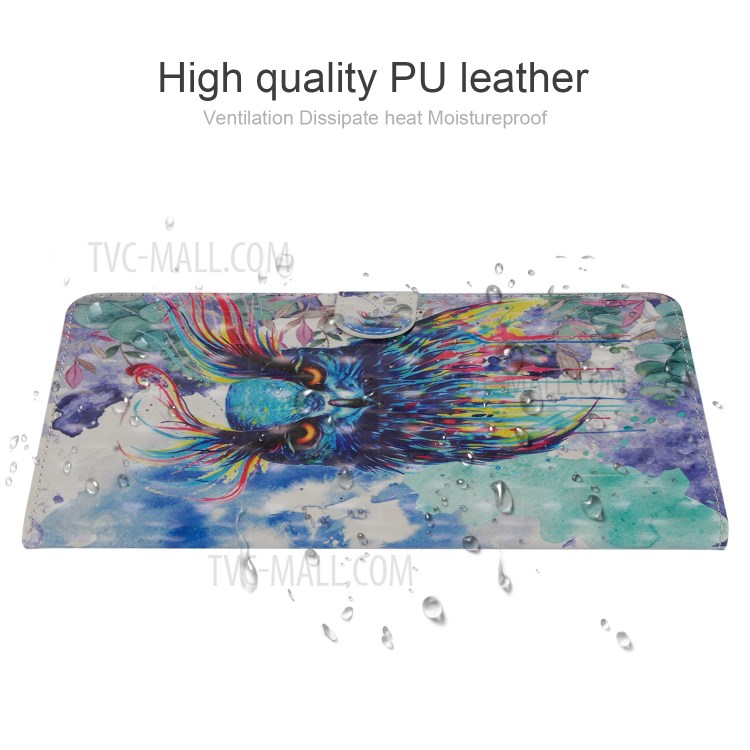 Light Spot Decor Pattern Printing Leather Tablet Case for iPad Pro 11-inch (2020)/(2018) - Color Owl-8
