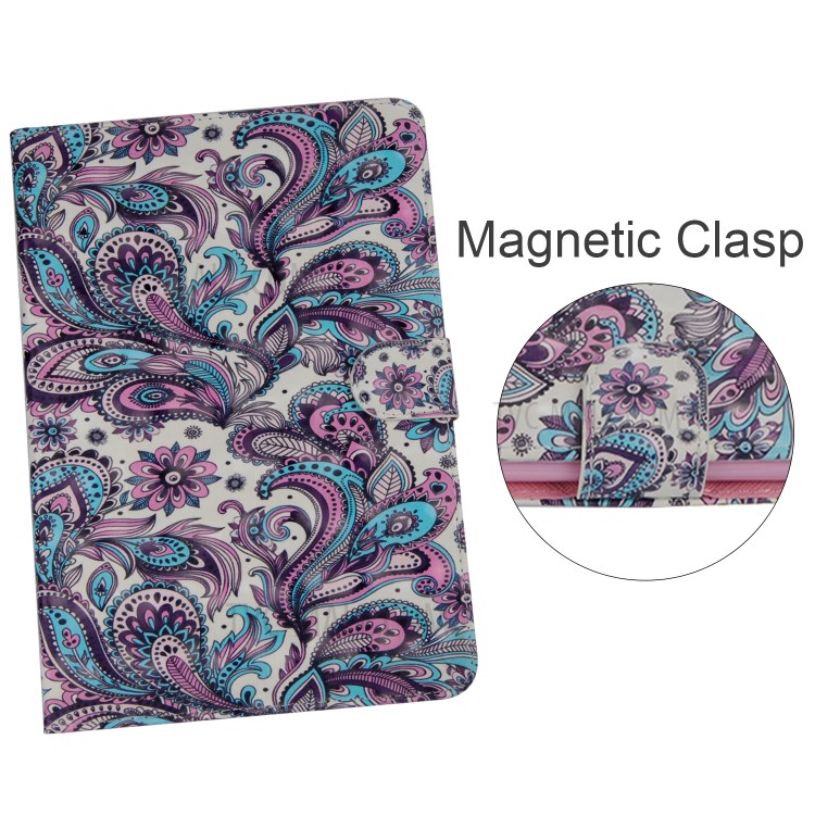 Light Spot Decor Pattern Printing Leather Tablet Case for iPad Pro 11-inch (2020)/(2018) - Paisley Flower-9