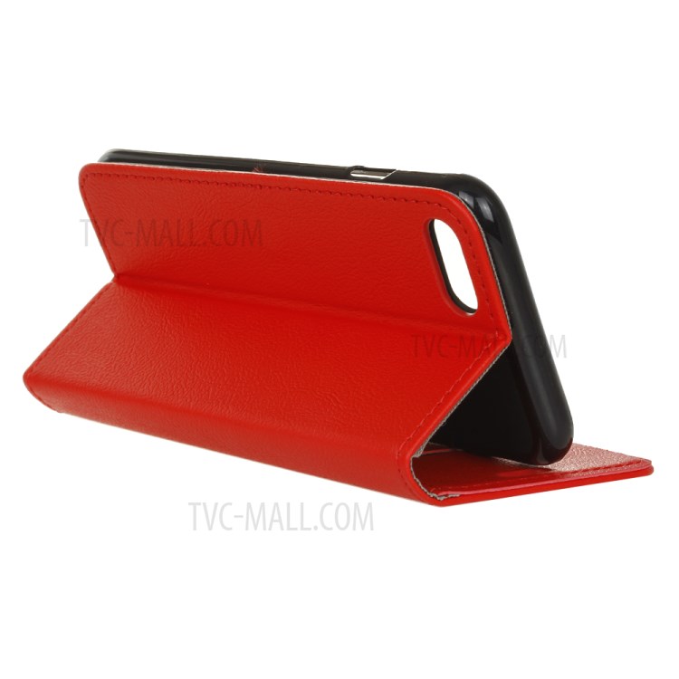 Protective PU Leather Wallet Stand Phone Cover for iPhone SE (2nd Generation)/8/7 4.7 inch - Red-3