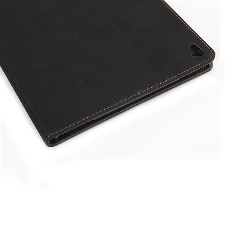 Matte Leather Smart Stand Case for iPad Pro 9.7 inch - Black-10