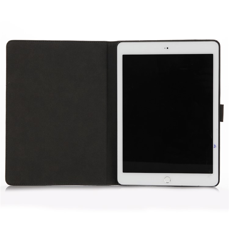 Matte Leather Smart Stand Case for iPad Pro 9.7 inch - Black-3