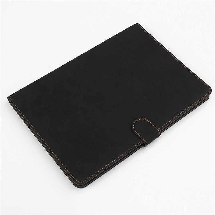 Matte Leather Smart Stand Case for iPad Pro 9.7 inch - Black-5