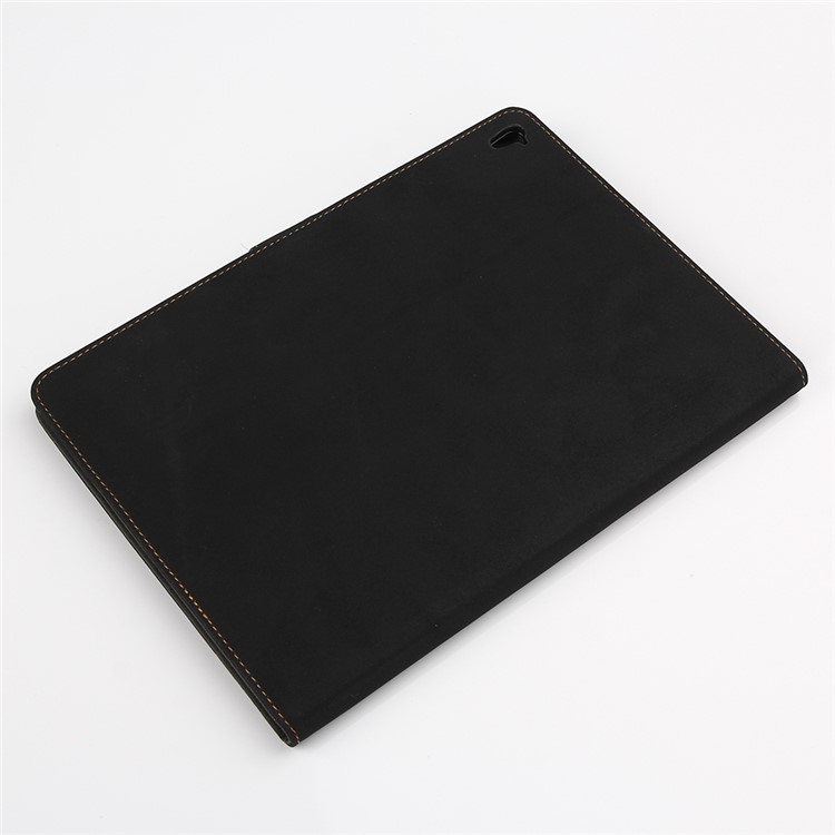Matte Leather Smart Stand Case for iPad Pro 9.7 inch - Black-6