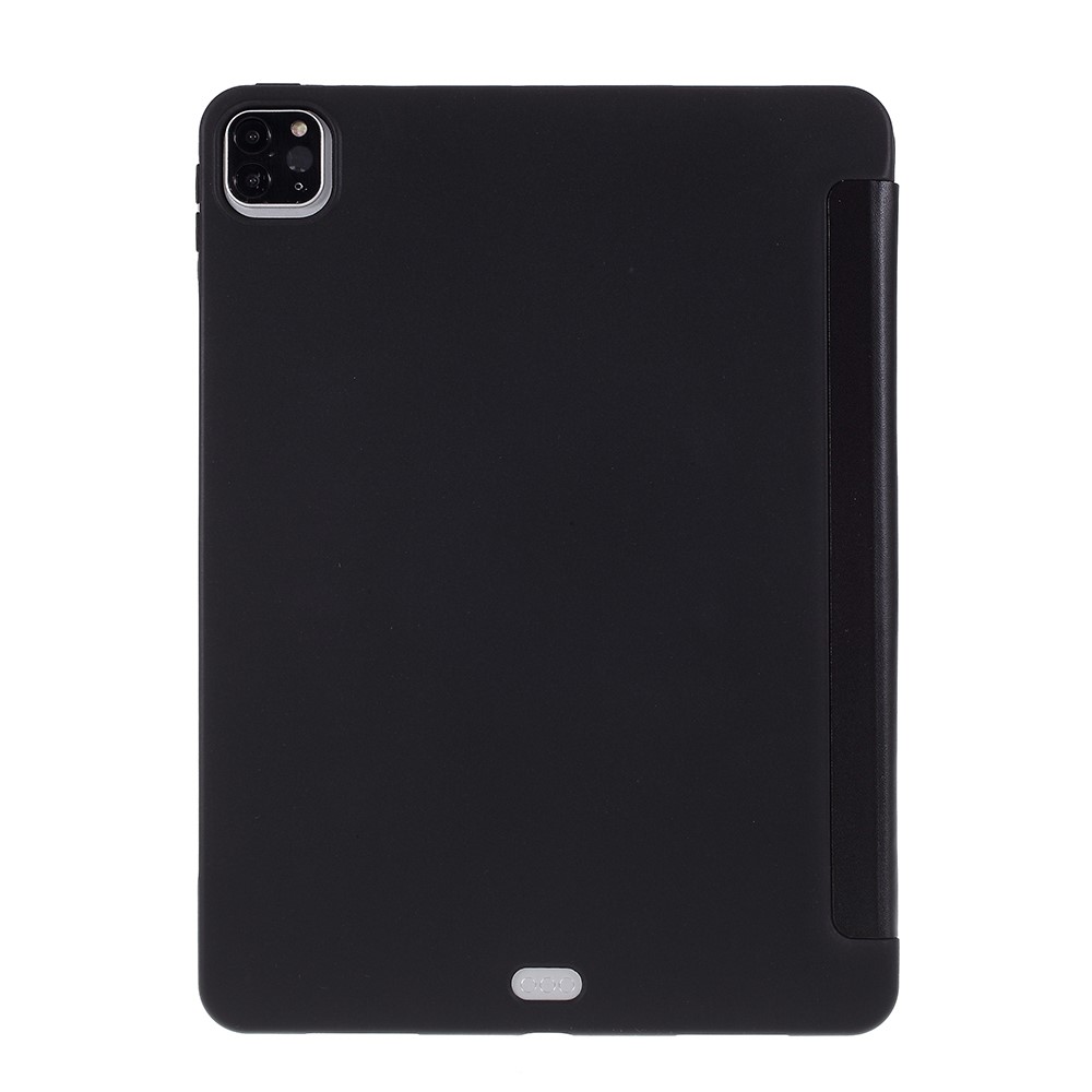 Case de Cuero Tri-pliegue Para Ipad Pro de 11 Pulgadas (2020) - Negro