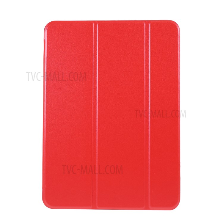 Tri-fold Leather Stand Case for iPad Pro 11-inch (2020) - Red-1