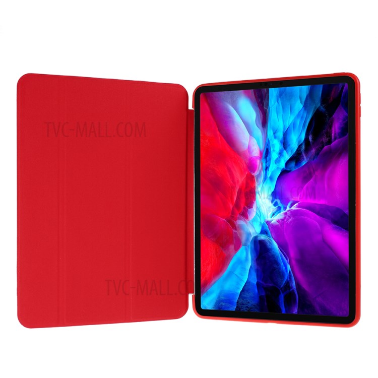Tri-fold Leather Stand Case for iPad Pro 11-inch (2020) - Red-7
