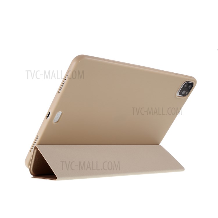 Tri-fold Leather Stand Case for iPad Pro 11-inch (2020) - Gold-5