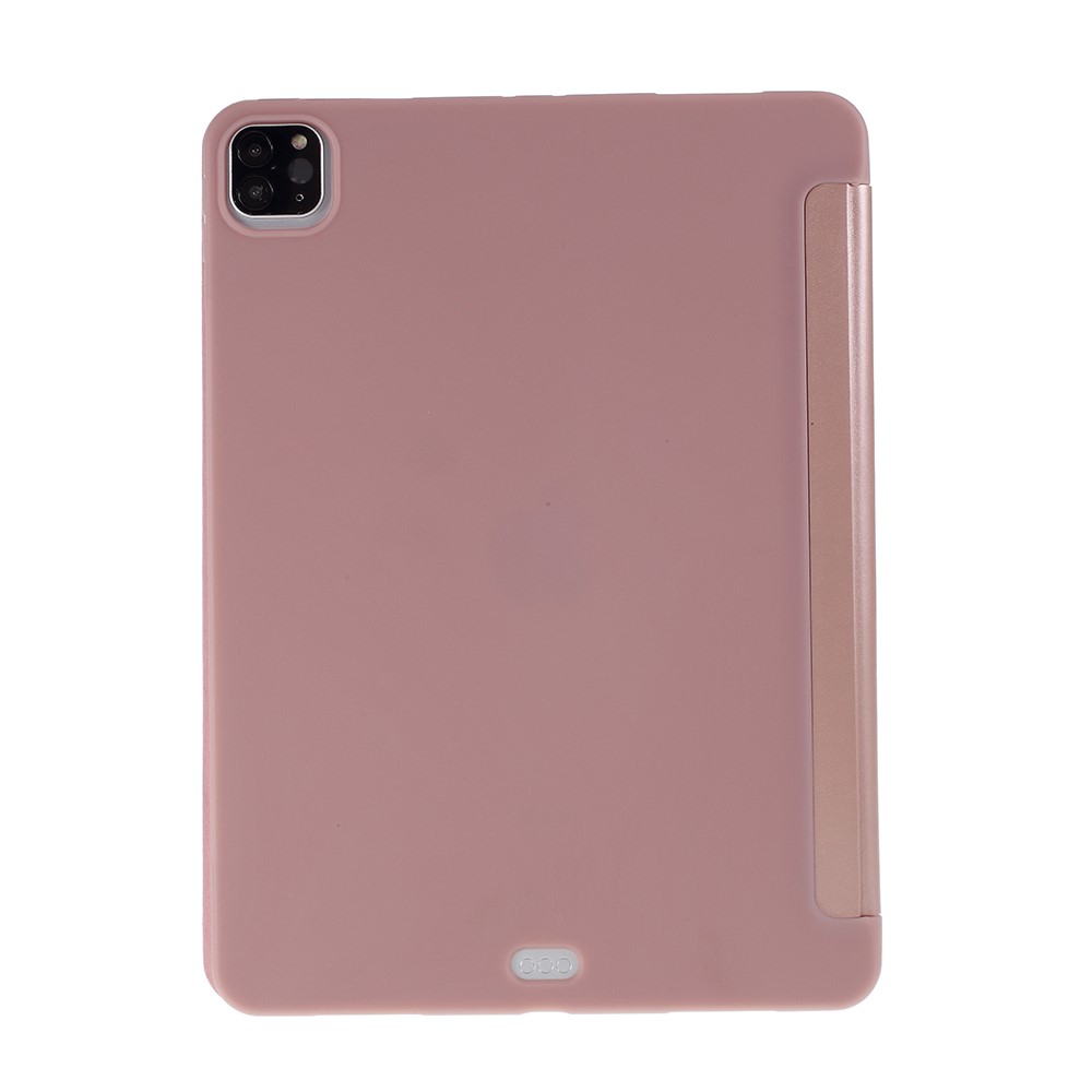 Tri-fold Leather Stand Case for iPad Pro 11-inch (2020) - Rose Gold-3
