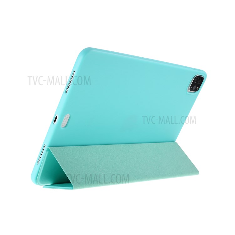 Tri-fold Leather Stand Case for iPad Pro 11-inch (2020) - Baby Blue-4