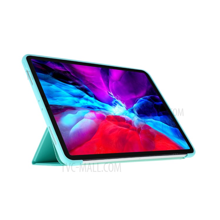 Tri-fold Leather Stand Case for iPad Pro 11-inch (2020) - Baby Blue-5