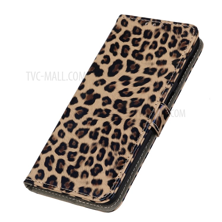 Leopard Texture Leather Wallet Mobile Phone Cover for iPhone SE (2nd Generation)/8/7-8