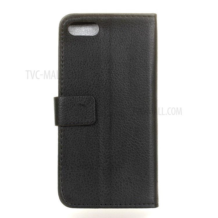 Litchi Texture Wallet Stand Leather Case for iPhone SE (2nd Generation)/8/7 - Black-2