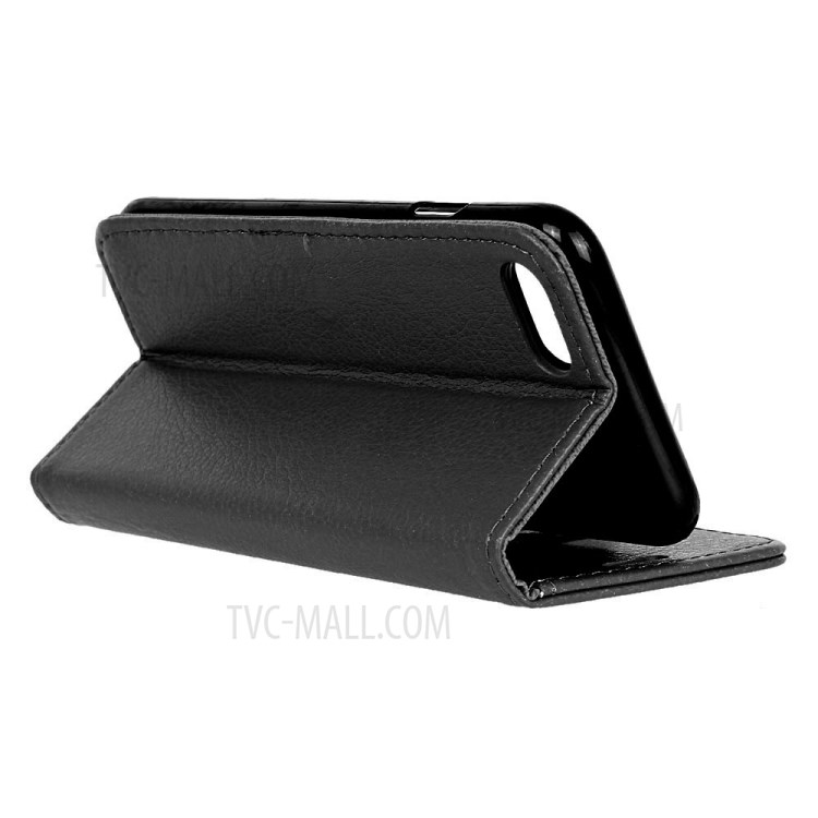 Litchi Texture Wallet Stand Leather Case for iPhone SE (2nd Generation)/8/7 - Black-3