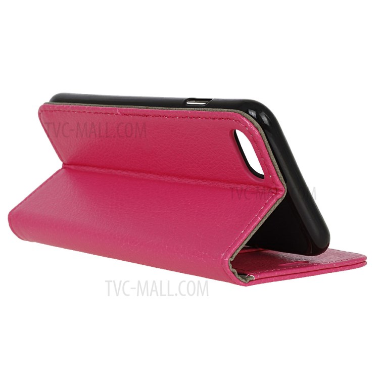 Litchi Texture Wallet Stand Leather Case for iPhone SE (2nd Generation)/8/7 - Rose-2