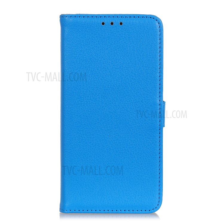Litchi Texture Wallet Stand Leather Case for iPhone SE (2nd Generation)/8/7 - Blue-4