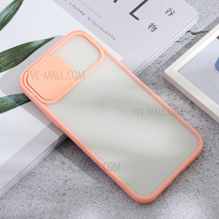 Matte PC + TPU-Combo Telefonkasten Mit Schieber Kameragehäuse Für Iphone 11 Pro 5,8 Inch - Rosa-3