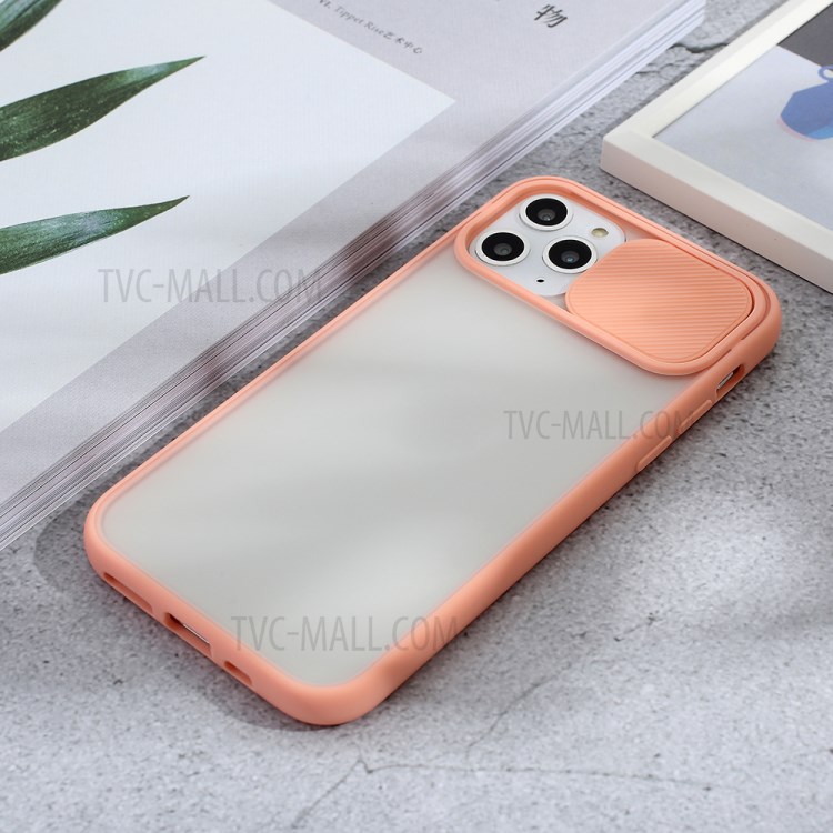 Matte PC + TPU-Combo Telefonkasten Mit Schieber Kameragehäuse Für Iphone 11 Pro 5,8 Inch - Rosa-5