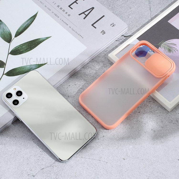 Matte PC + TPU-Combo Telefonkasten Mit Schieber Kameragehäuse Für Iphone 11 Pro 5,8 Inch - Rosa-6