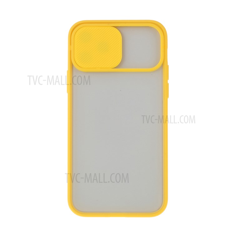 Matte PC + TPU Combo Phone Case with Slide Camera Shell for iPhone 11 Pro 5.8 inch - Yellow-2