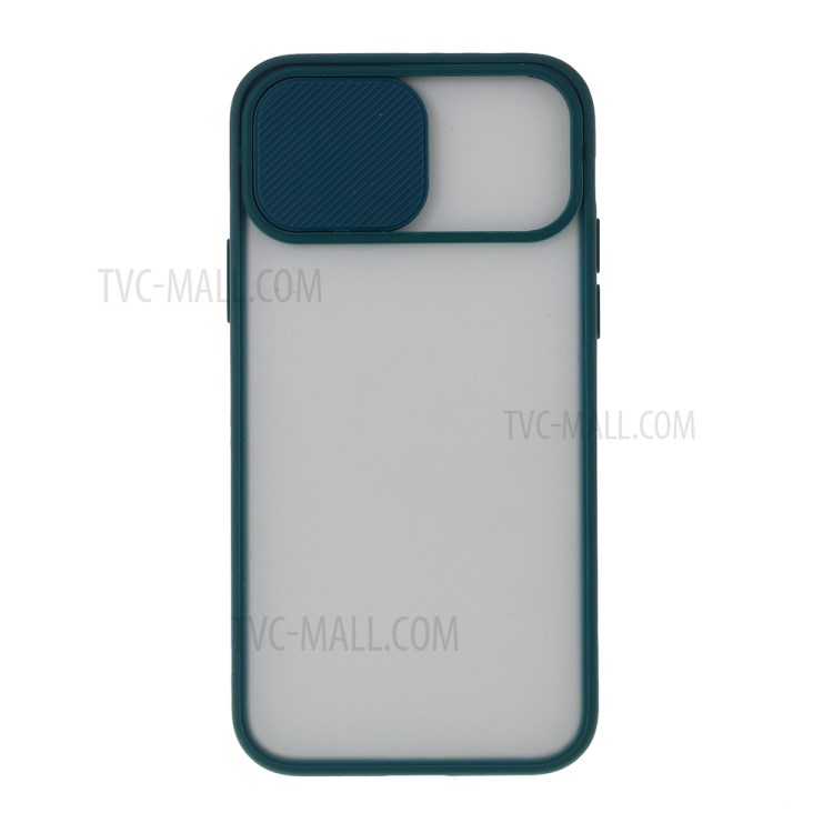 Matte PC + TPU Combo Phone Case with Slide Camera Shell for iPhone 11 Pro 5.8 inch - Green-2