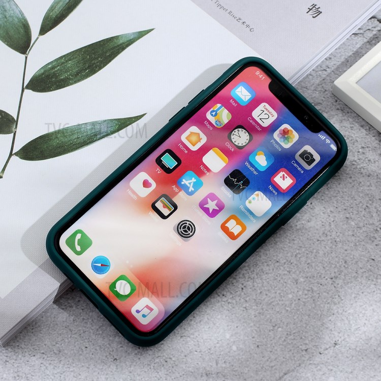 Matte PC + TPU Combo Phone Case with Slide Camera Shell for iPhone 11 Pro 5.8 inch - Green-7