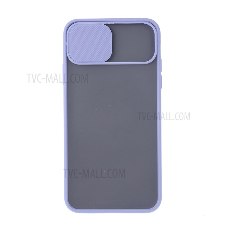 Matte PC + TPU Combo Phone Case with Slide Camera Cover for iPhone 11 Pro Max 6.5 inch - Purple-2