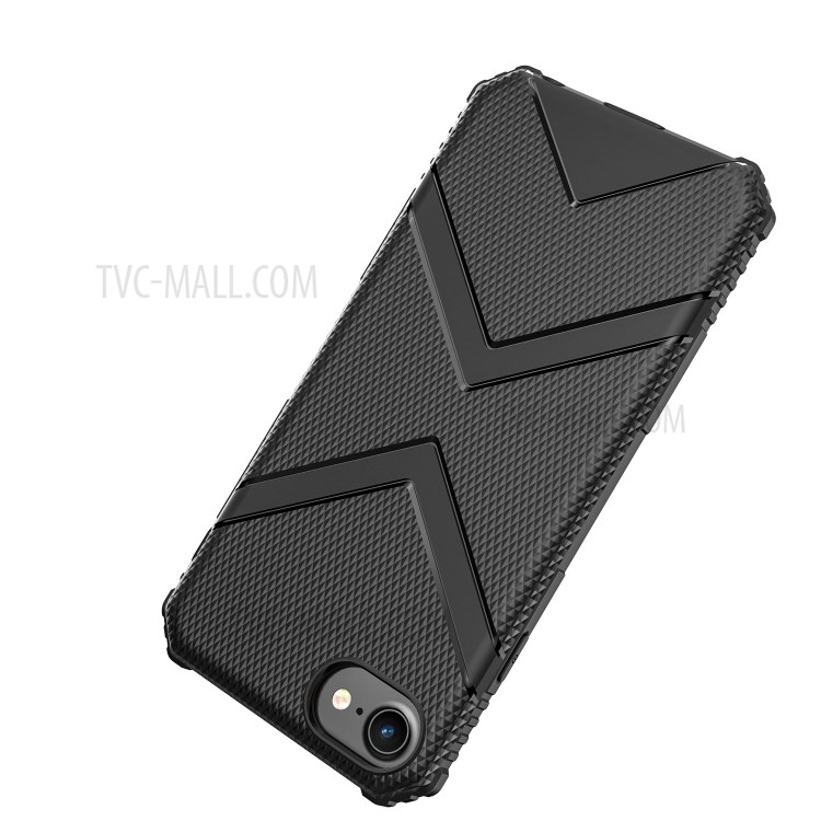 Shield Series TPU Back Protector Case for iPhone SE (2nd Generation)/8/7 - Black-3