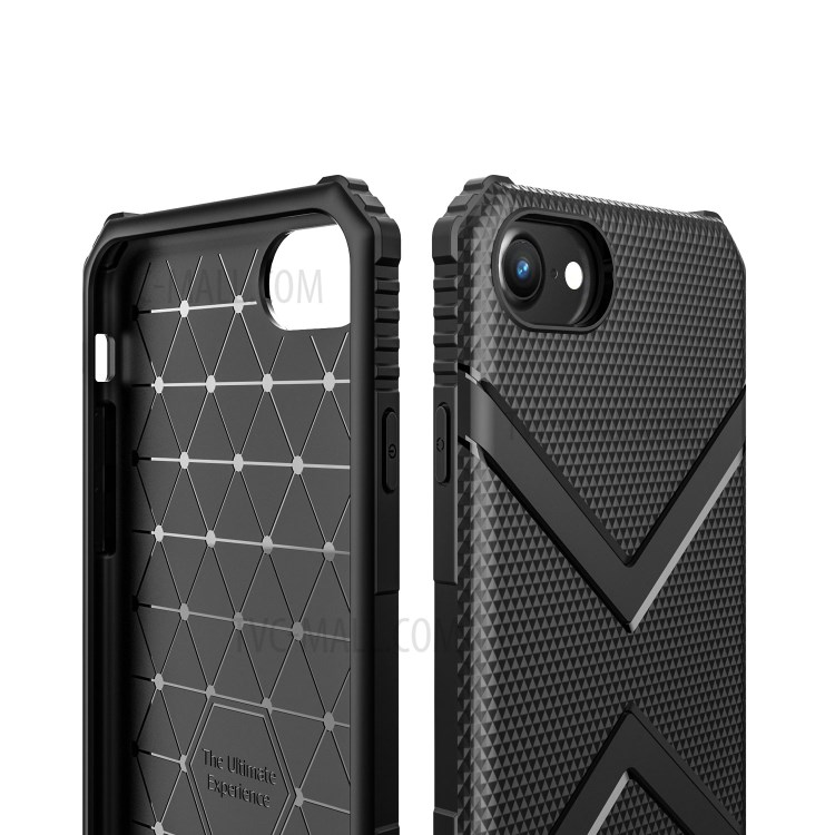 Shield Series TPU Back Protector Case for iPhone SE (2nd Generation)/8/7 - Black-4