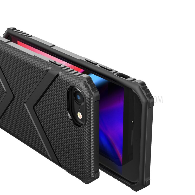 Shield Series TPU Back Protector Case for iPhone SE (2nd Generation)/8/7 - Black-5