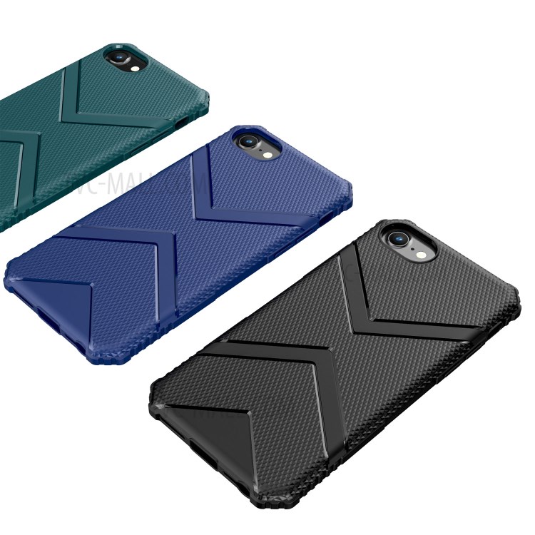 Shield Series TPU Back Protector Case for iPhone SE (2nd Generation)/8/7 - Black-8