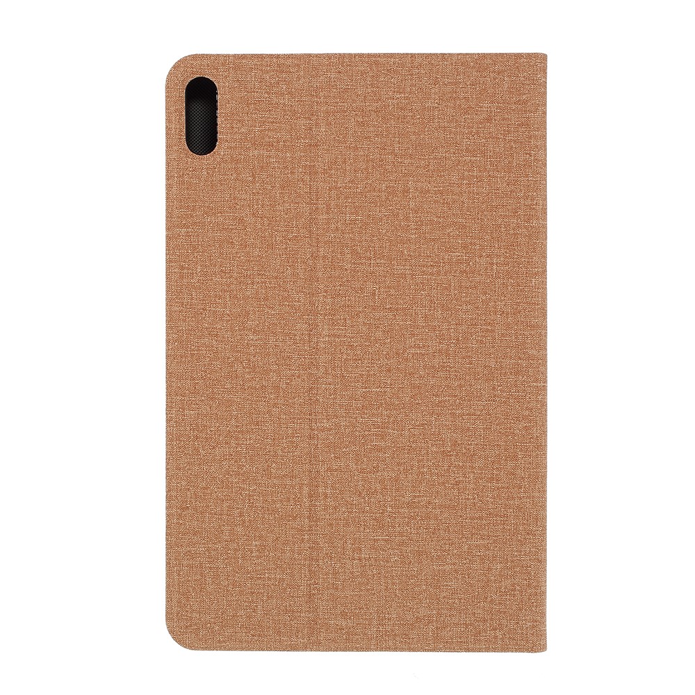 Cloth Texture PU Leather Stand Protector Cover for Huawei MatePad 10.4 inch - Light Brown-3