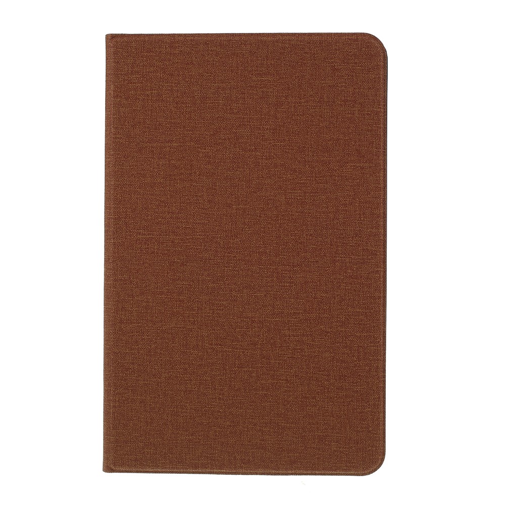 Textura de Tela PU Cuero Cubierta Protector Para Huawei Matepad 10.4 (2020)/(2022)/Honor V6 - Marron Oscuro