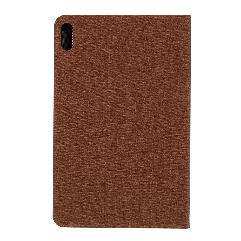 Cloth Texture PU Leather Stand Protector Cover for Huawei MatePad 10.4 inch - Dark Brown-3