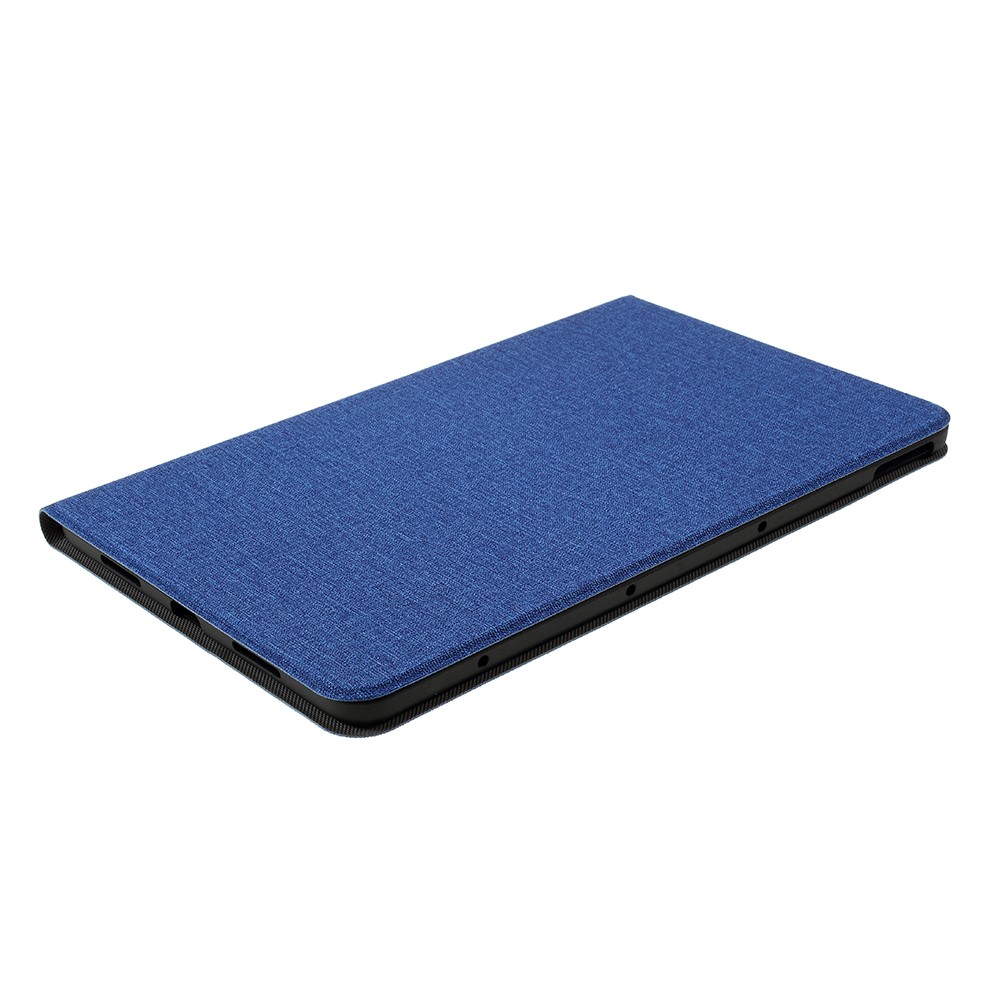 Cloth Texture PU Leather Stand Protector Cover for Huawei MatePad 10.4 inch - Blue-4