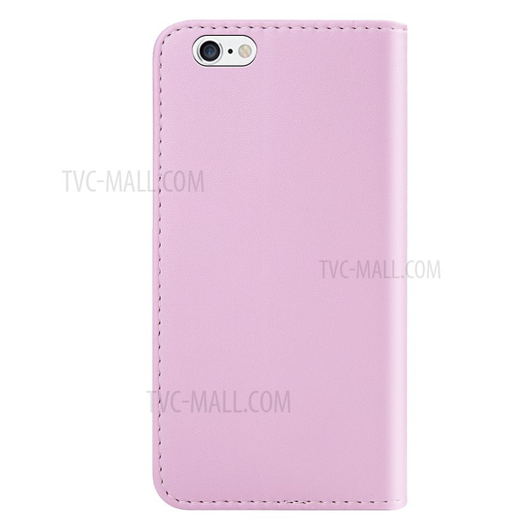 Tri-color PU Leather Case Wallet Phone Stand Cover for Apple iPhone SE (2nd Generation)/8/7 4.7 inch - Purple/Pink/White-3