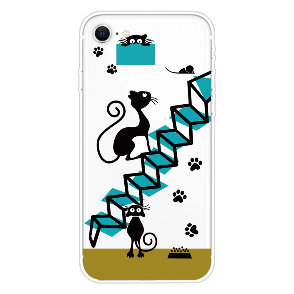 Pattern Printing TPU Soft Phone Cover for iPhone SE (2nd Generation)/iPhone 8/iPhone 7 - Stairs-1