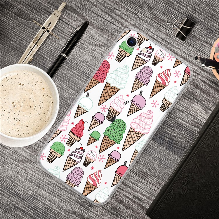 Pattern Printing TPU Soft Phone Cover for iPhone SE (2nd Generation)/iPhone 8/iPhone 7 - Colorful Ice Cream-5
