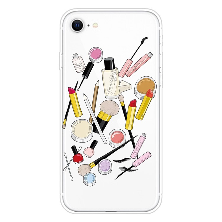 Pattern Printing TPU Soft Phone Cover for iPhone SE (2nd Generation)/iPhone 8/iPhone 7 - Cosmetic-1