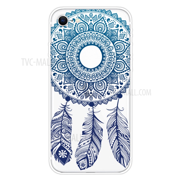 Pattern Printing TPU Soft Phone Cover for iPhone SE (2nd Generation)/iPhone 8/iPhone 7 - Malanda Flower-1