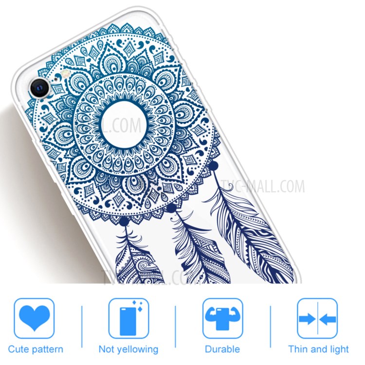 Pattern Printing TPU Soft Phone Cover for iPhone SE (2nd Generation)/iPhone 8/iPhone 7 - Malanda Flower-4