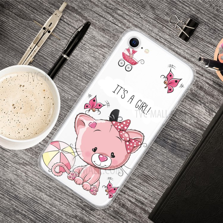Pattern Printing TPU Soft Phone Cover for iPhone SE (2nd Generation)/iPhone 8/iPhone 7 - IT'S A Girl-5
