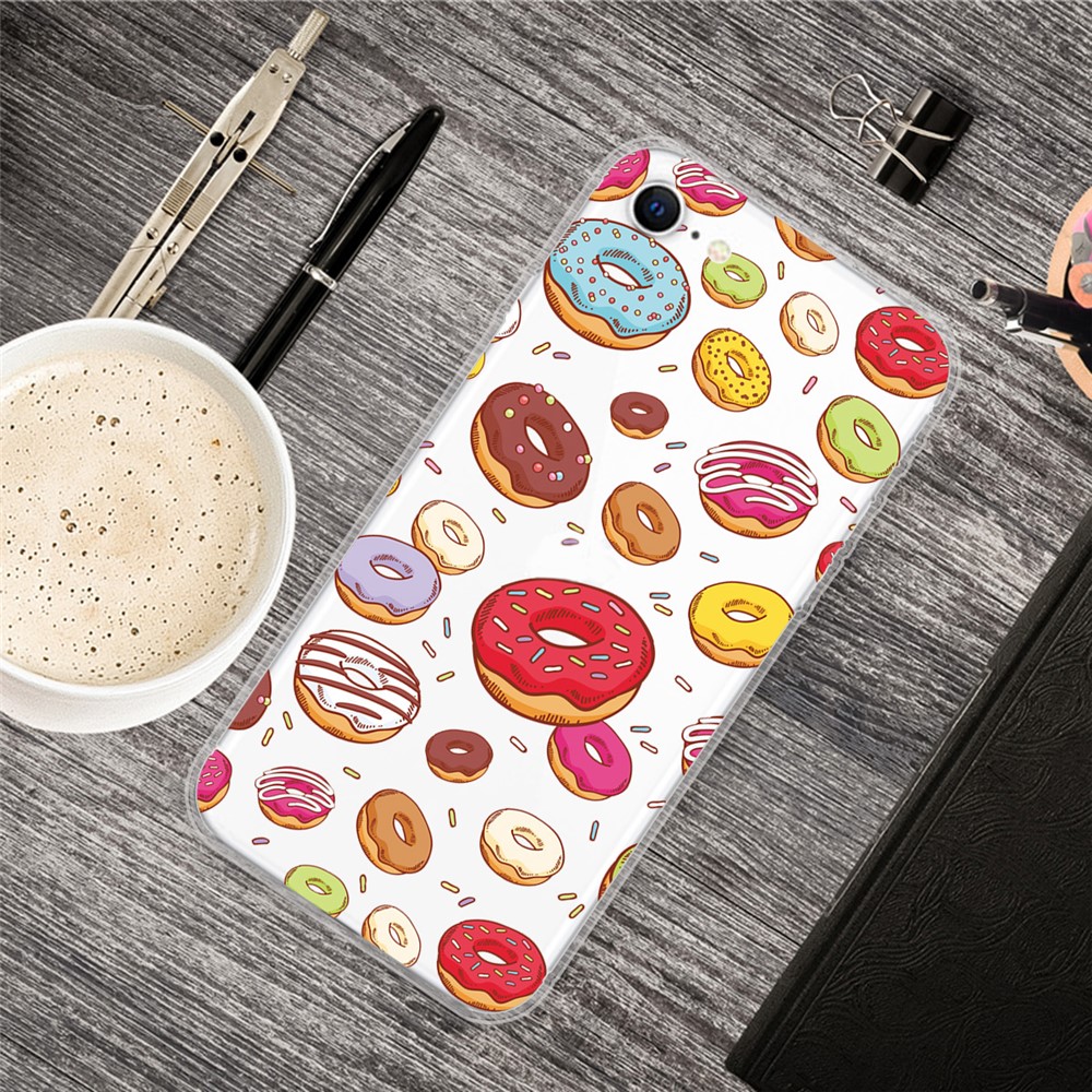 Pattern Printing TPU Soft Phone Cover for iPhone SE (2nd Generation)/iPhone 8/iPhone 7 - Donuts-5