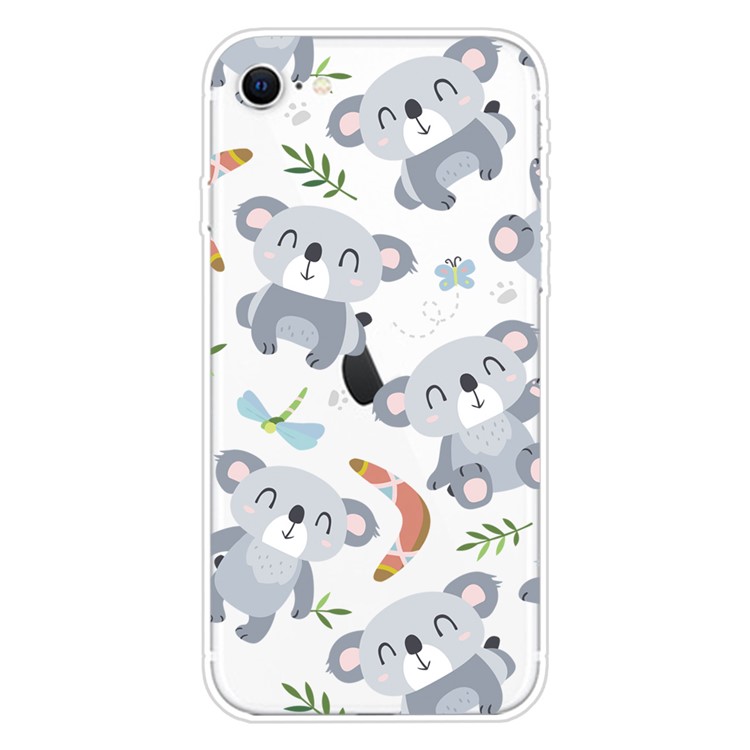 Pattern Printing TPU Soft Phone Cover for iPhone SE (2nd Generation)/iPhone 8/iPhone 7 - Koala-1