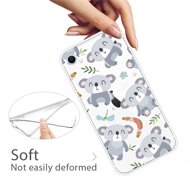 Musterdruck TPU Soft Phone Cover Für Iphone SE (2022)/SE (2020)/8/7 4,7 Zoll - Koala-3