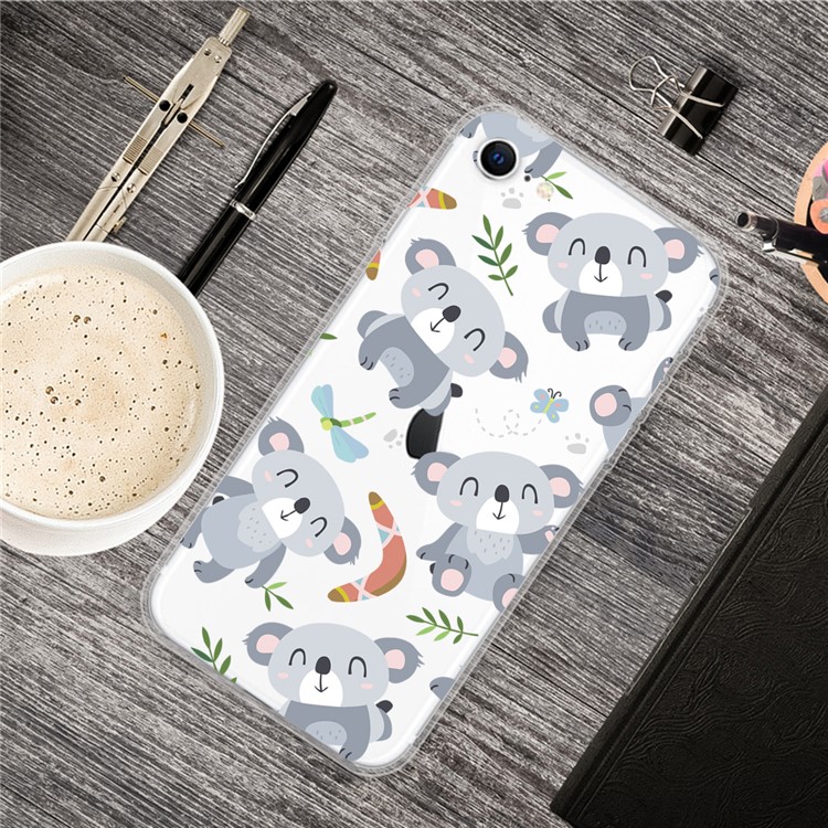 Pattern Printing TPU Soft Phone Cover for iPhone SE (2nd Generation)/iPhone 8/iPhone 7 - Koala-5