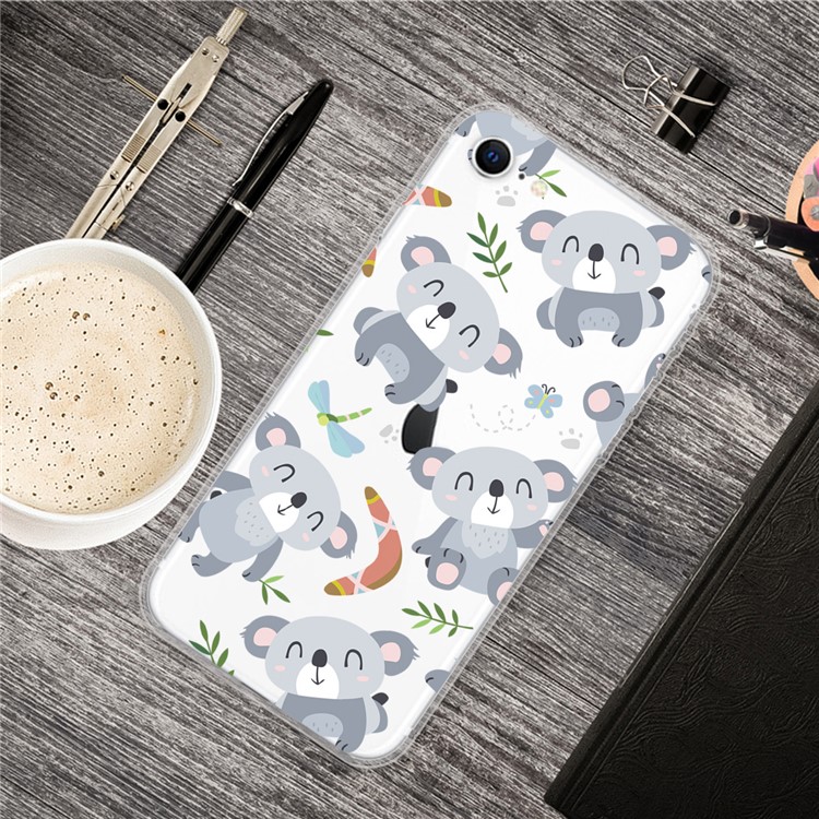 Musterdruck TPU Soft Phone Cover Für Iphone SE (2022)/SE (2020)/8/7 4,7 Zoll - Koala-5