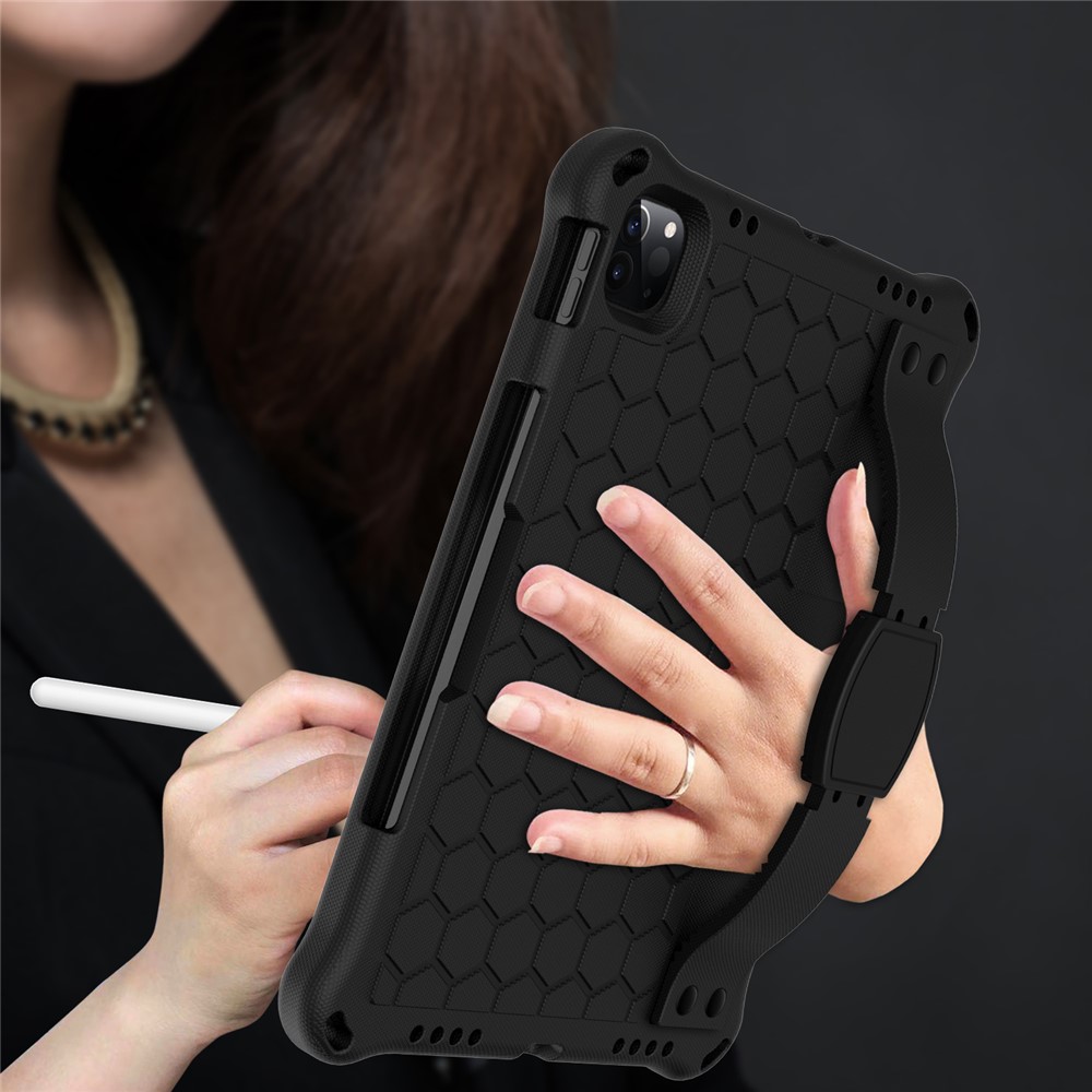 Honeycomb Texture EVA Tablet Hybrid Tablet Case for iPad Pro 11-inch (2020)/(2018) - Black-4