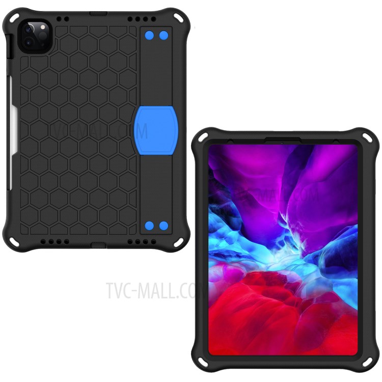 Honeycomb Texture EVA Tablet Hybrid Tablet Case for iPad Pro 11-inch (2020)/(2018) - Black/Blue-1